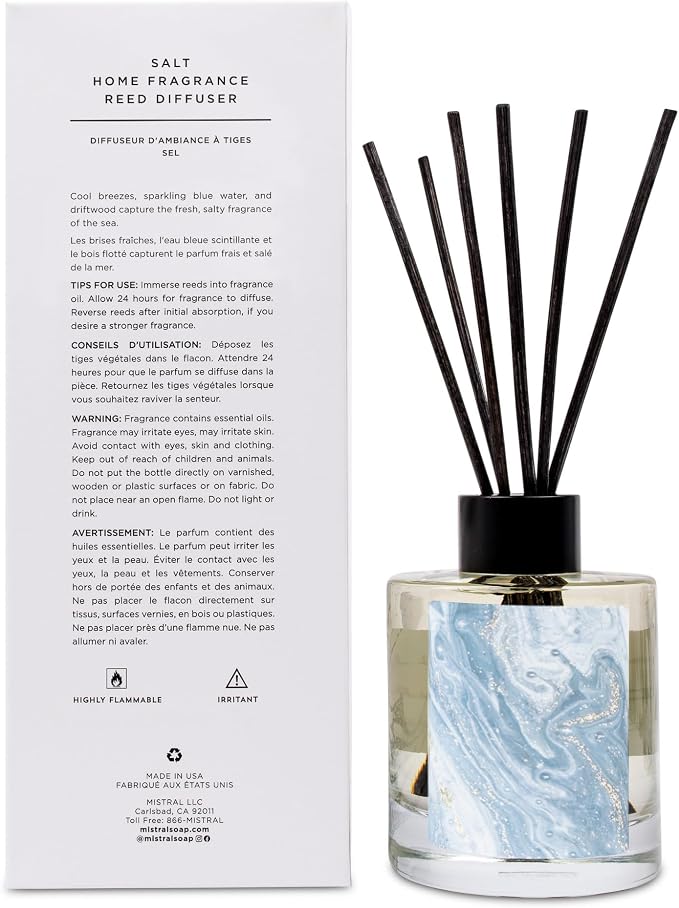 Mistral Marbles Home Fragrance Diffuser, Salt