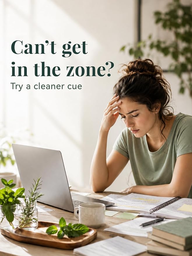 Clear Focus — A 100% Pure Essential Oil Blend, Cool-Citrus Herbal Blend that Keeps The Mood Alert and Focused, Fresh—Never Tense, Essential Oils for Diffusers for Home