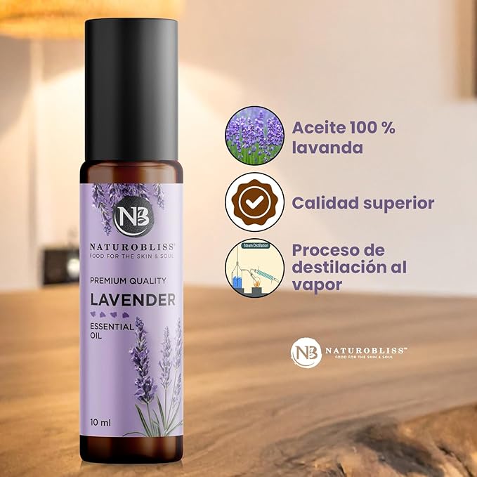 NaturoBliss Lavender Essential Oil Roll On, 10 ml