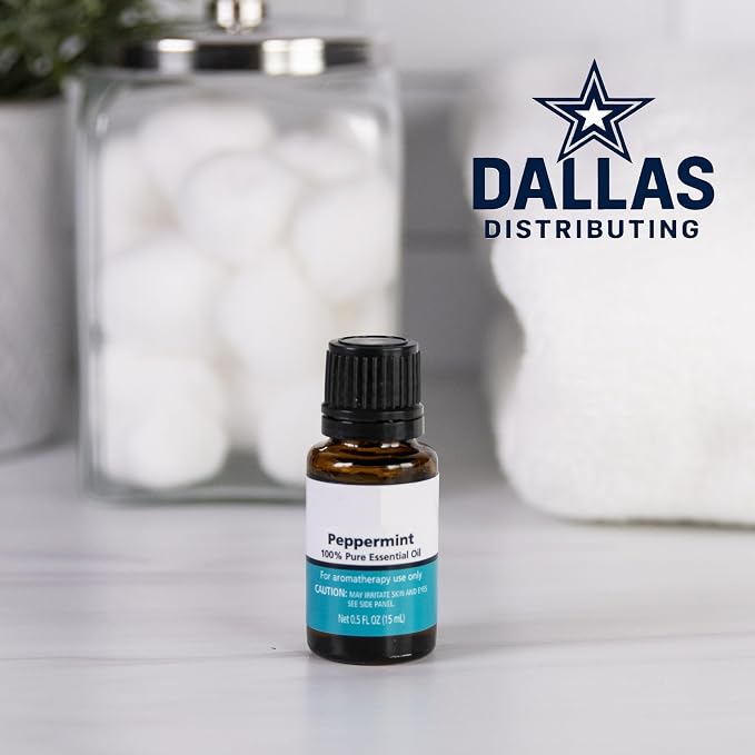 Pure Peppermint Essential Oil 15mL – Therapeutic Grade, Non-GMO, Aromatherapy Oil for Focus, Energy & Clarity – Minty Scent, All-Natural, Lab-Tested