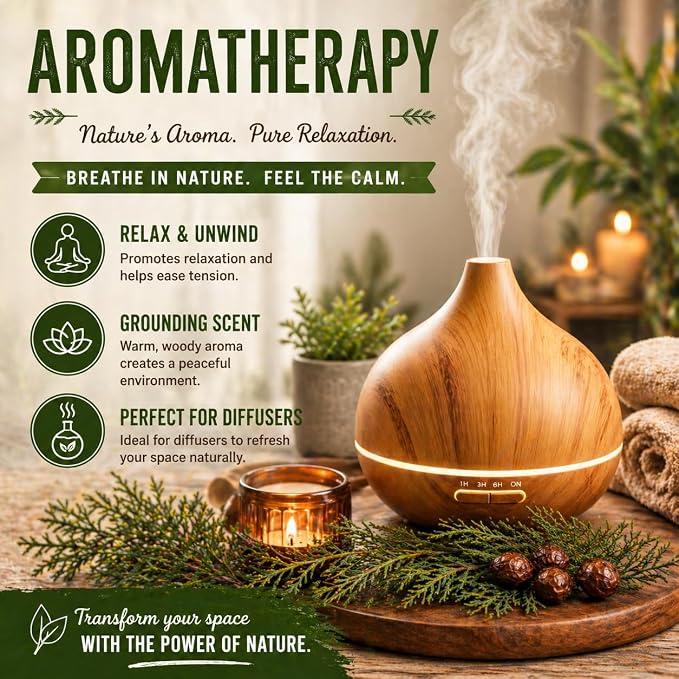 Cedarwood (Texas) Essential Oil - 4 fl oz - 100% Pure Essential Oil - GreenHealth