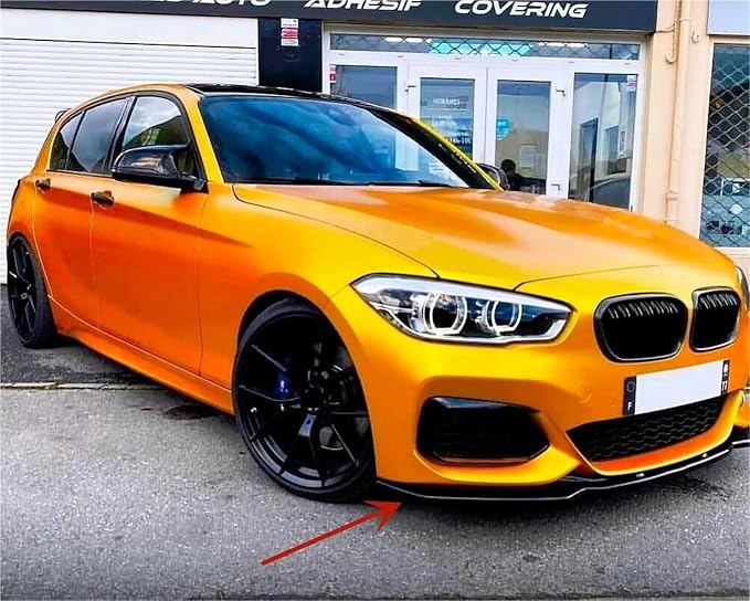 3Pcs Front Bumper Splitter Lip For BMW F20 F21 118i 120i M135i M140i Performance 2015-2019 Car Spoiler Diffuser Body Kit(Carbon Look)