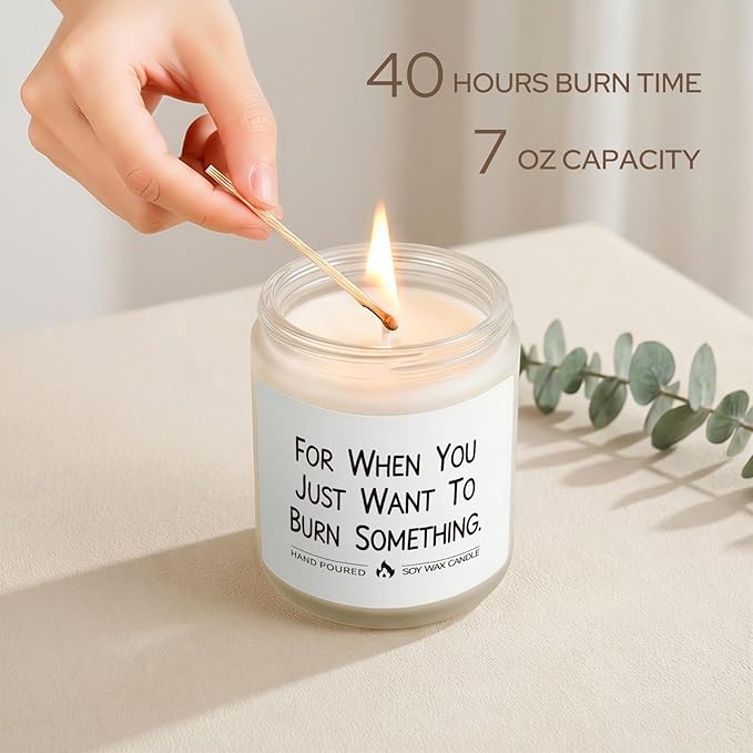 Calming Candle, Relaxation Gifts for Women Men, Funny Calm Down Relaxing Gifts for Friend Coworker Boss Bestie Mom Sister, Relax Gift for Birthday Retirement Graduation, Stress Relief Lavender Candle