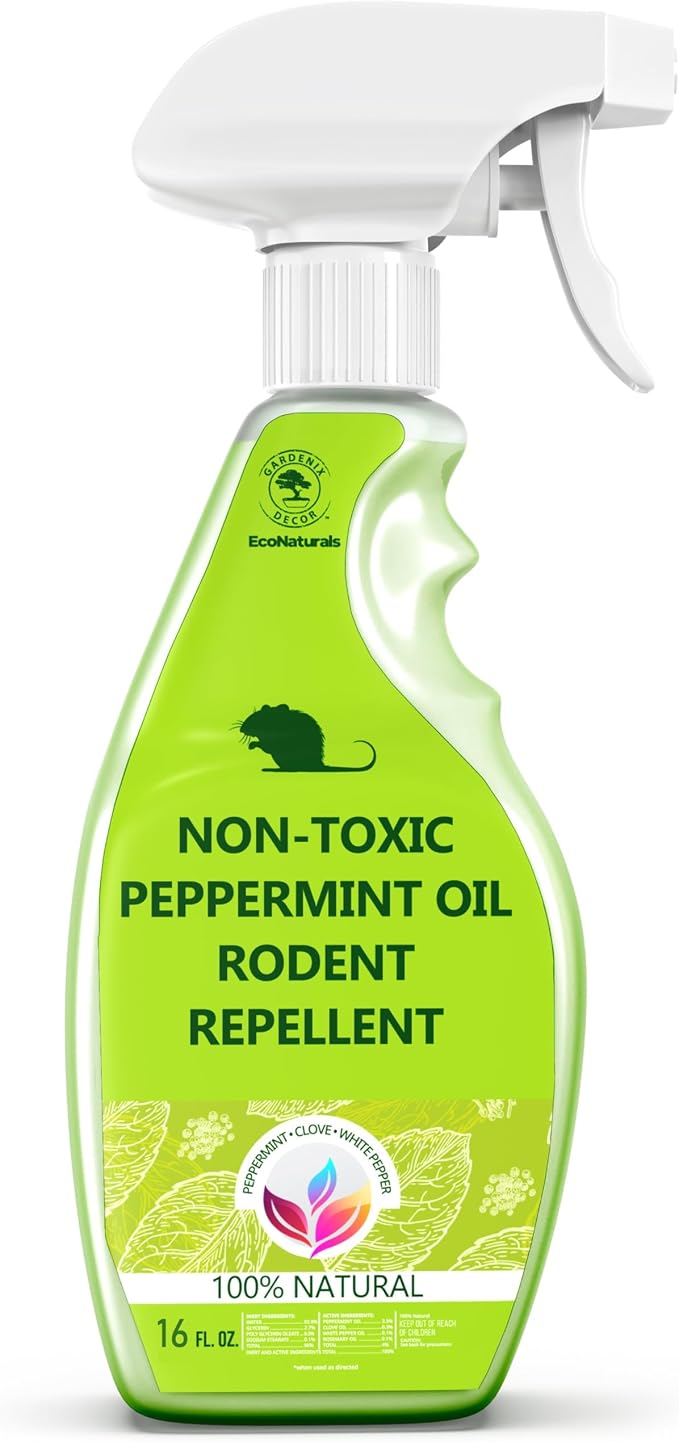 All Natural Peppermint Oil Spray – Peppermint Oil Spray for Mice and Rats – 16oz Ready to Use