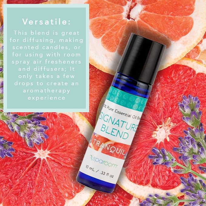 SpaRoom Aromatherapy 100% Pure Essential Oils for Diffusers and Air Freshners, Signature Tranquil Blend, 10 mL