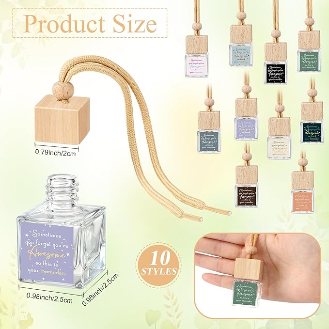 Funnymoom 30 Pcs CNA Appreciation Gift Bulk for Employee Inspirational Empty Hanging Car Air Freshener Diffuser, Sometimes You Forget Your Awesome Thank You Gifts for Nurse Father Teachers
