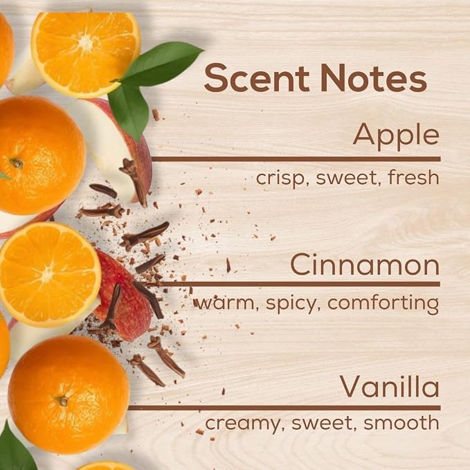 Scent Fill Orange Clove Plug in Air Freshener, Scented Oil Refills, 2 Refills + Diffuser