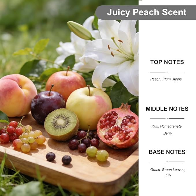 2-Pack Car Air Fresheners, Car Deodorizer, Juicy Peach Air Freshener Long Lasting Hanging Car Air Freshener for Men and Women, Car Scent Diffuser by VUTOLLOSA