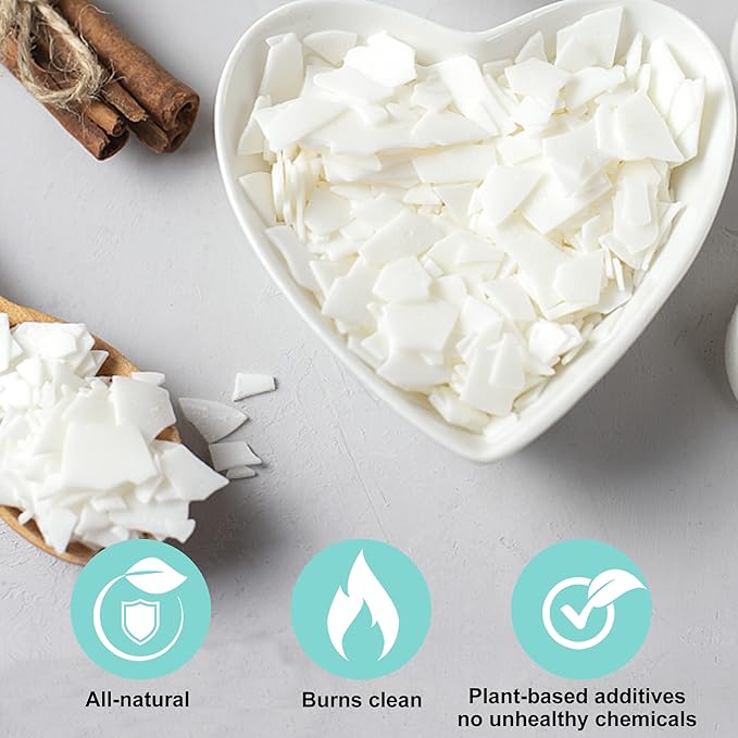 Soy Wax Candle Making Kit Supplies With Wax Melter, Natural Candle Wax For Candle Making, DIY Art&Crafts Kit for Adults,Beginner, Including 10lbs Soy Wax Flakes, Electric Stove,CandleWick,Melting Pot