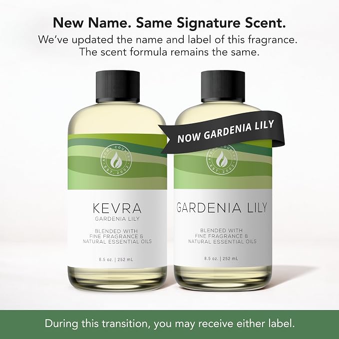 Aroma Country Gardenia Lily Diffuser Oil - Luxury Essential Oils for Diffuser Refill & Air Freshener Room Spray - Long-Lasting & Natural Home Fragrance, Scented Oil for Diffusers (8.5 Fl. oz)