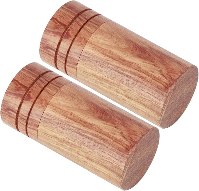 Zerodis 10Pcs Wooden Essential Oil Cylinder Box Storage Bottle Container Leak Proof Travel Carrier Case with Safe Independent Packaging for Aromatherapy DIY and Portable Use (2.9 outer diameter)