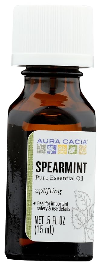 Aura Cacia, Essential Oil Spearmint, 0.5 Fl Oz