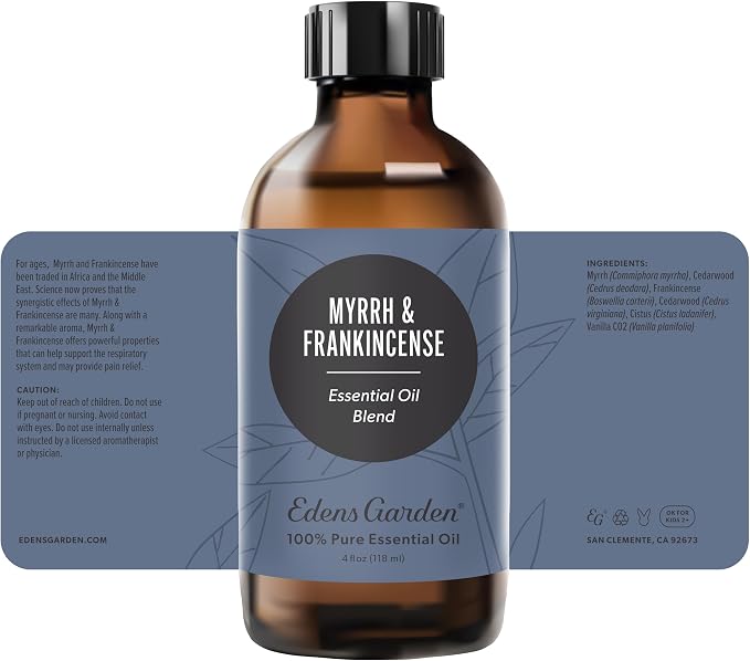 Edens Garden Myrrh Essential Oil- 100% Pure Premium Grade, Undiluted, Natural, Therapeutic, Aromatherapy, The Best for Diffuser, Skin, Face, Hair 118 ml (4 fl oz)