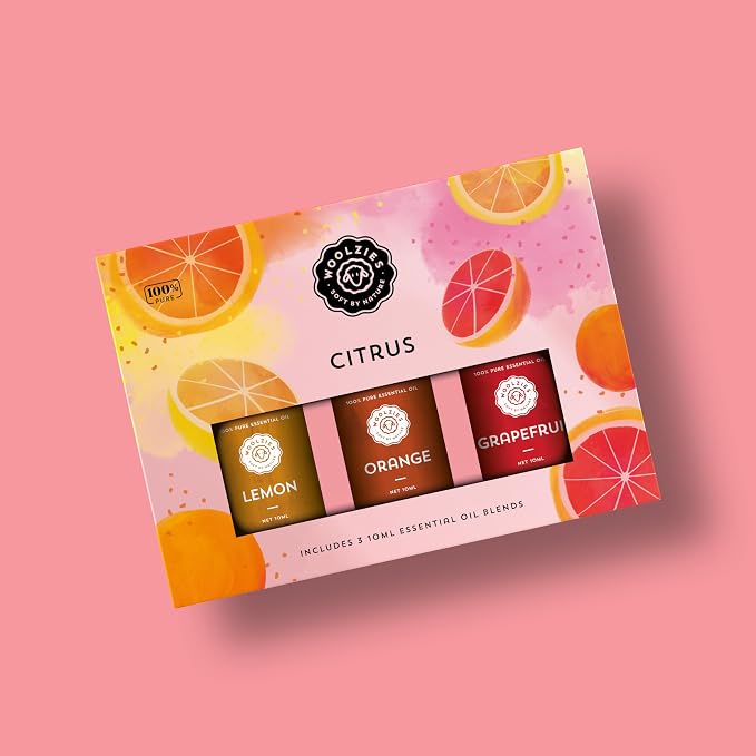 Citrus Essential Oil Set of 3 | Pure and Natural Citrus Essential Oils for Home, Office, Diffuser | Lemon, Orange, Grapefruit - 10 ML