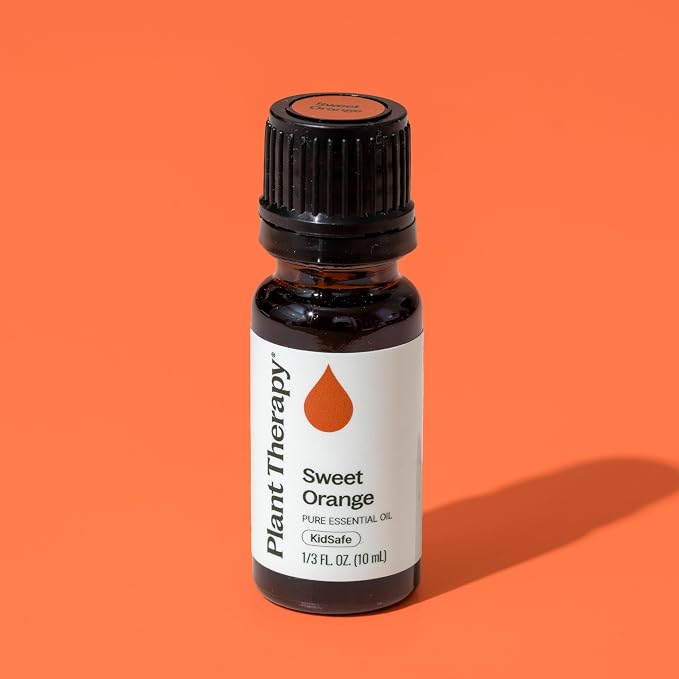 Plant Therapy Sweet Orange Essential Oil, 10 mL (1/3 oz), 100% Pure and Undiluted, Natural Aromatherapy, Great for Diffusers and DIY Skincare