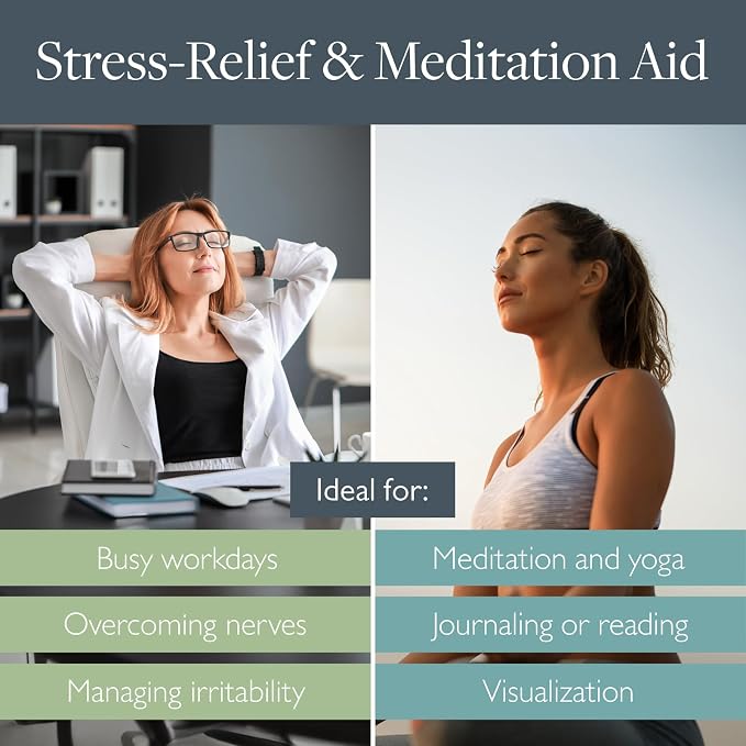 Scentered Aromatherapy Balm Sticks for Stress-Relief & Meditation - Roll On Essential Oil Blends of Frankincense, Oud, Chamomile - Aromatherapy Gifts for Women - De-Stress & Escape