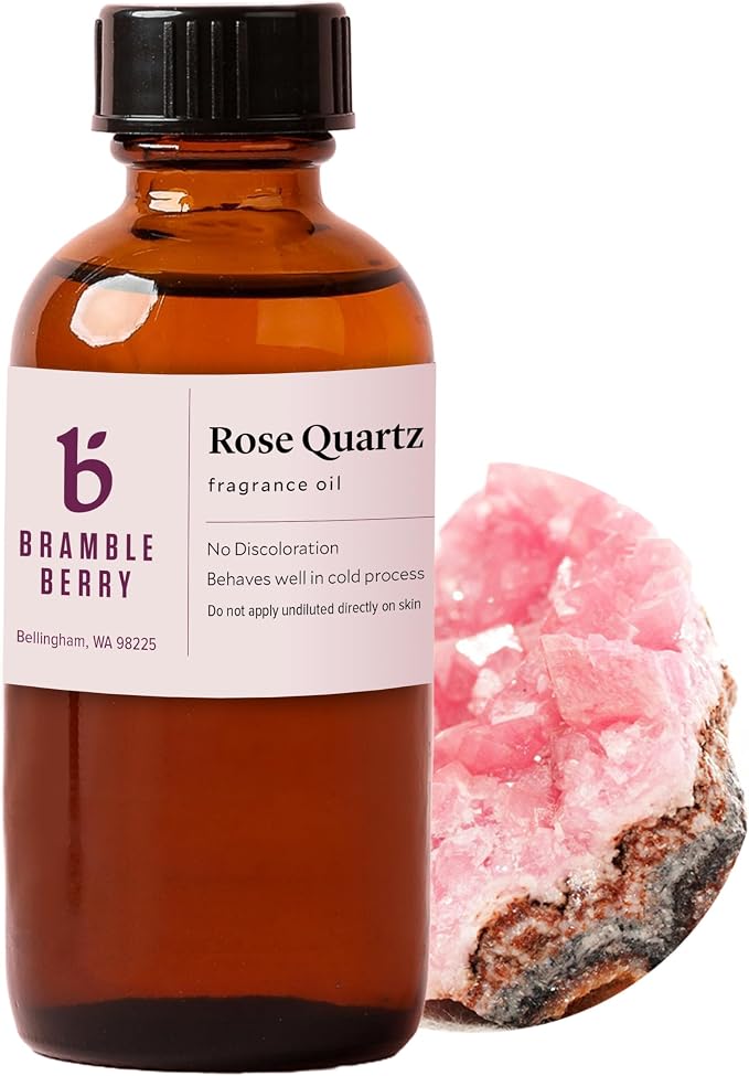 Bramble Berry Rose Quartz Fragrance Oil | Rose Quartz Scent for Soap Making, Candle Making, Lotion & Bath Bombs | Skin Safe, Vegan, Paraben & Phthalate Free, DIY Craft Essential