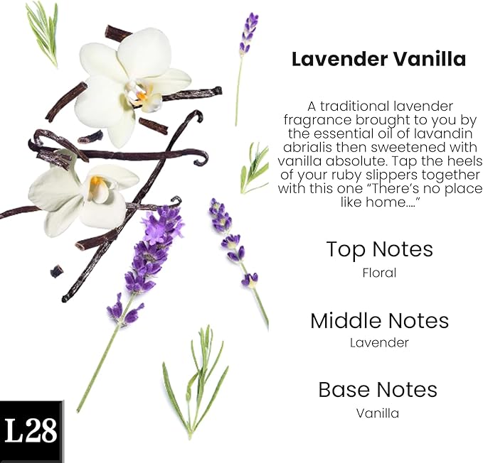 C Classy Hanging Car Air Freshener 2 Pack, Lavender Vanilla Essential Oil Diffuser, Long-Lasting Fragrance, Cute Glass Bottle Car Accessories for Women & Men, Made in USA
