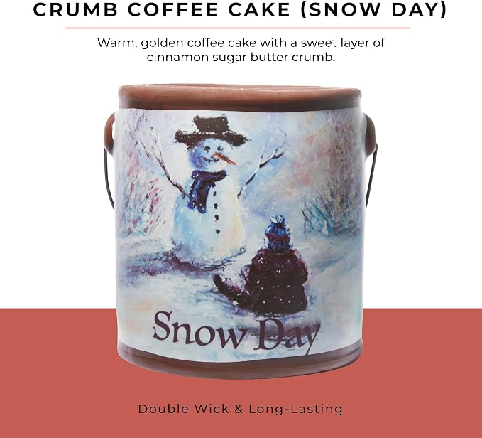 A CHEERFUL GIVER 95hr 20oz Scented Candle - Crumb Coffee Cake - Multi-Wick Glass Candle - Gifts For Men and Women