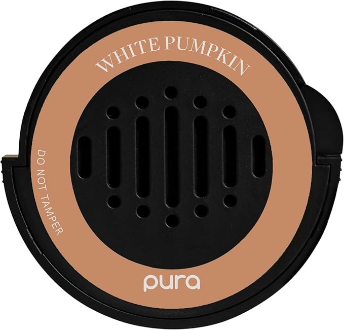 Pura Car Scent Refill - Fragrance for Pura Car Diffuser - Clean & Safe Luxury Diffuser Scent - Long-Lasting Fragrance for 30 Days of Aroma- White Pumpkin