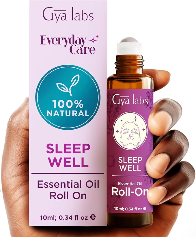 Sleep Well & Deep Calm Essential Oil Roll On Set - Aromatherapy Grade Essential Oils Set - 2x0.34 fl oz - Gya Labs