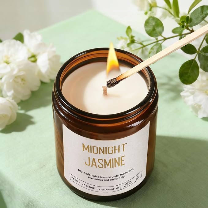 Candles for Home Scented - Soy Candles Non Toxic, 6 Pack Candle Gift Set, Long Lasting Scented Candles with Lavender, Lemon, Vanilla, Coconut, Jasmine, Sage -Floral & Fruity Scents