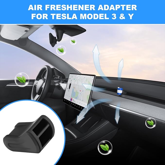 2Pcs Air Freshener Adapter Designed for 2017-2023 Tesla Model 3 and 2020-2025 Model Y Air Vent (Air Freshener not Included)