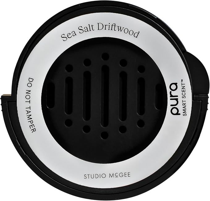 Pura & Studio McGee - Fragrance for Car Diffuser - Clean & Safe Luxury Scent Refill - Long-Lasting for 30 Days of Aroma - Must-Have Accessory - Sea Salt Driftwood