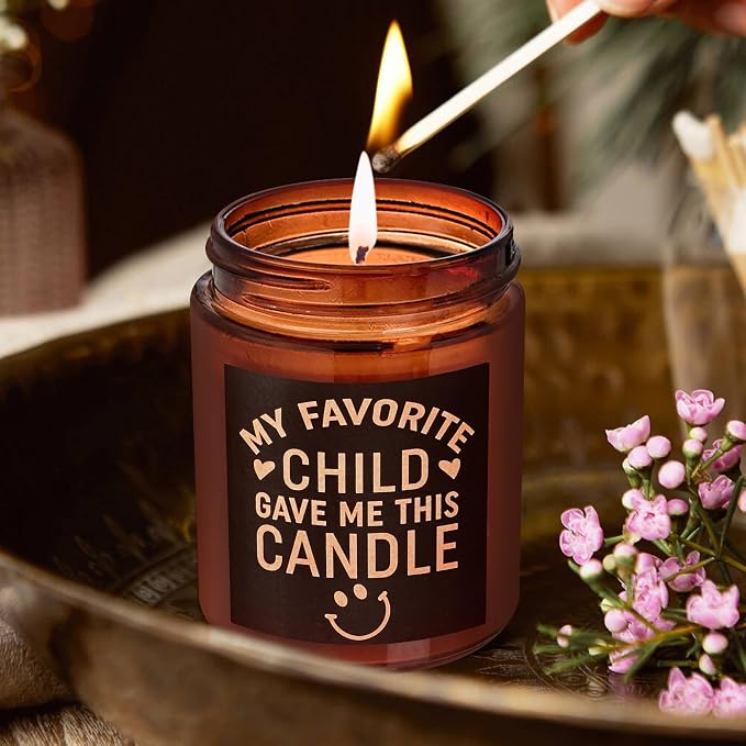 Funny Gift for Mom Dad Grandma - Candles for Birthday Mothers Day Fathers Day - Aromatherapy Relax Gifts for Women Men - Non Toxic, Natural Soy Wax Lavender Vanilla Calming Jar Candle for Home