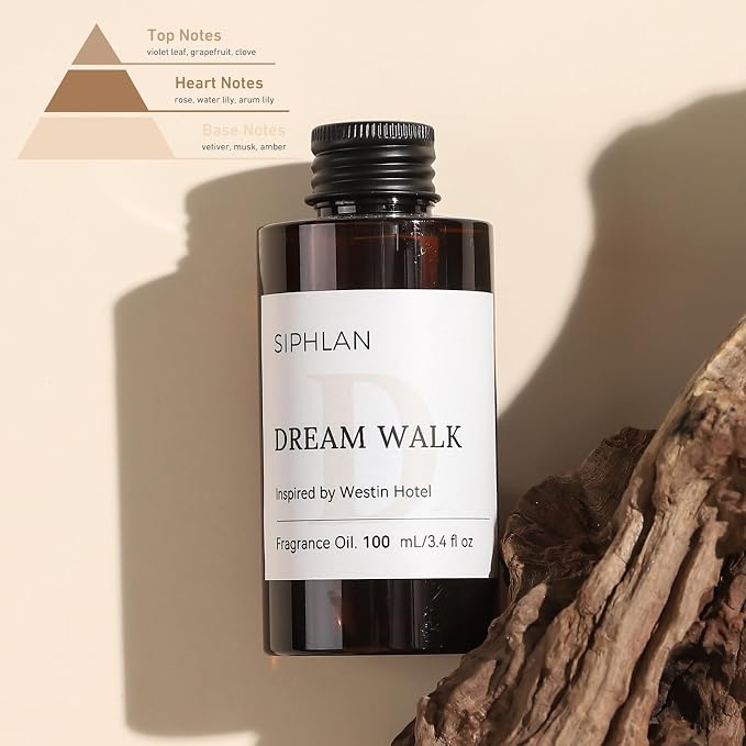 Dream Walk Hotel Collection Diffuser Oil – 100mL Luxury Aromatherapy Essential Oil for Diffusers & Waterless Diffusers – Premium Fragrance for Home & Office