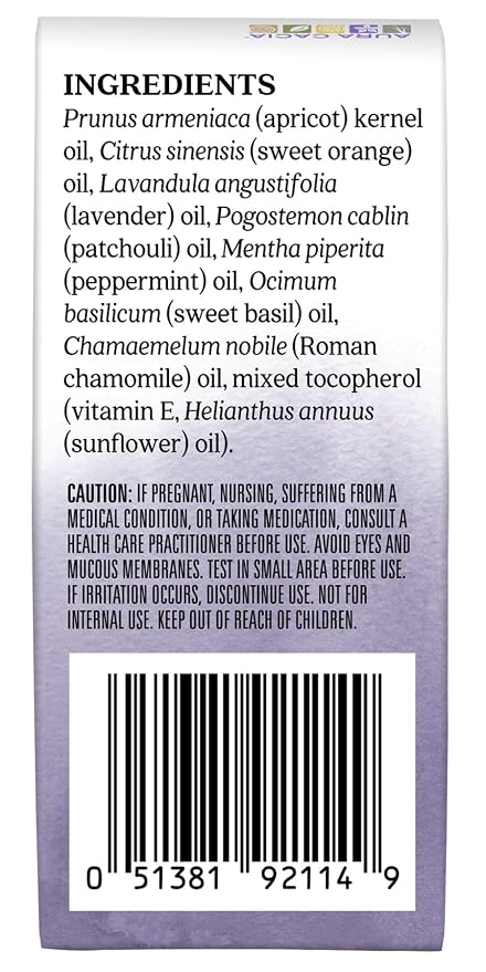 Aura Cacia Chill Pill Roll-On Essential Oil Blend, Sweet Orange, Lavender, Peppermint, Basil, Patchouli, Roman Chamomile in Apricot Kernel Oil | 0.31 Fl Oz (Pack of 1)