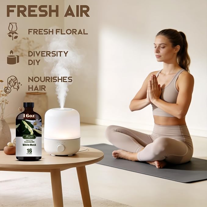 White Musk Essential Oil,for Diffuser,Yoga,Massage,DIY Soap,16.33oz