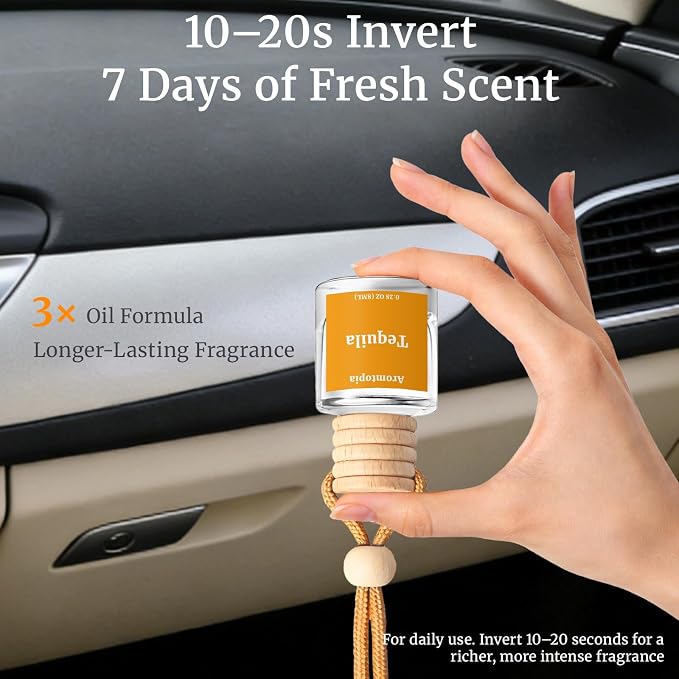 Car Air Fresheners, Hanging Car Aroma Diffuser-Sweet YARA, Aromtopia Long-Lasting Odor Eliminator Automotive Air Fragrance, Great Small Hostess Gift, Pack of 2