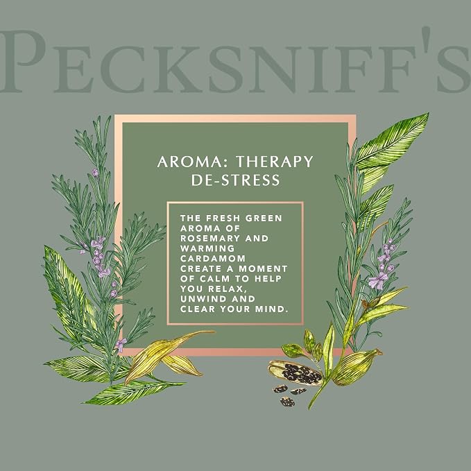 Pecksniff's Amber De-Stress Aroma Therapy Candle | 1 Wick, 184g/6.49oz