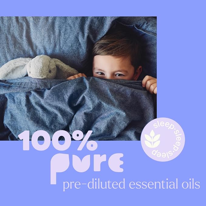 Plant Therapy Kids Sweet Dreams Essential Oil Blend Pre-Diluted Roll-On 10 mL (1/3 oz) 100% Pure, Soothing Aromatherapy for Relaxation and Better Sleep