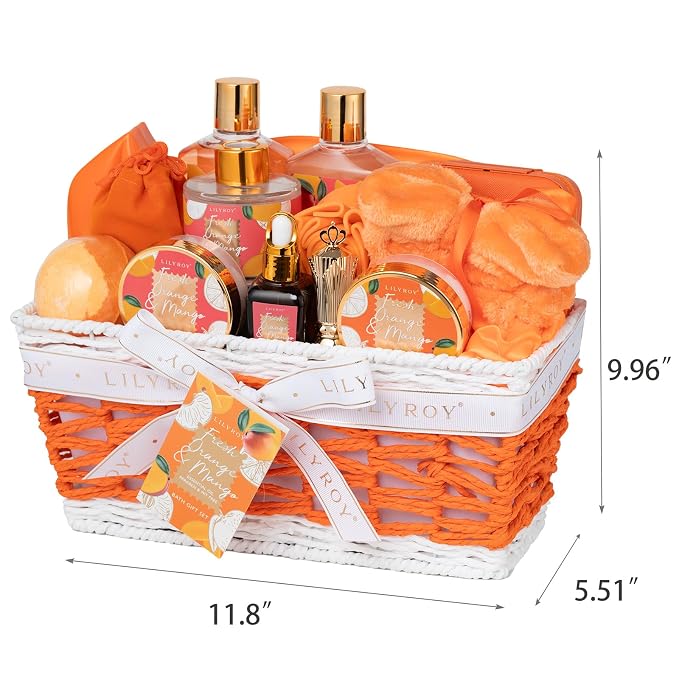 Gifts for Women, Birthday Gift - 23-Piece Spa Gift Baskets for Women, Gift Basket for Mom, Bath and Body Gift Basket, Spa Kit | Mothers Day, Christmas, Holiday, Valentines Day Gift Idea for Her