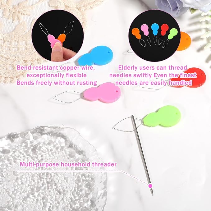 10Pcs Candle Punch Wicking Needle Tools, Candle Needle Kit with Hooks - Mold Hole Punch Candlewick Inserting Tool for Silicone Mold Making