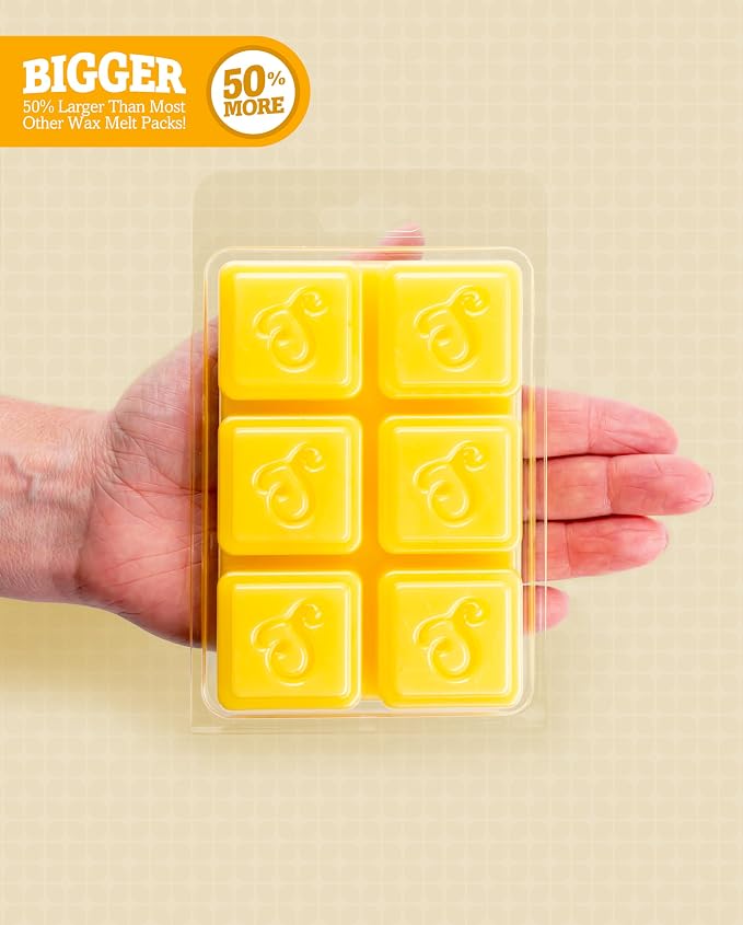 Shortie's Candle Company Iced Lemon Pound Cake Premium Wax Melts - 3 Oz., Strong & Long Lasting, Non-Toxic - Made with Essential & Natural Oils - Formula 117
