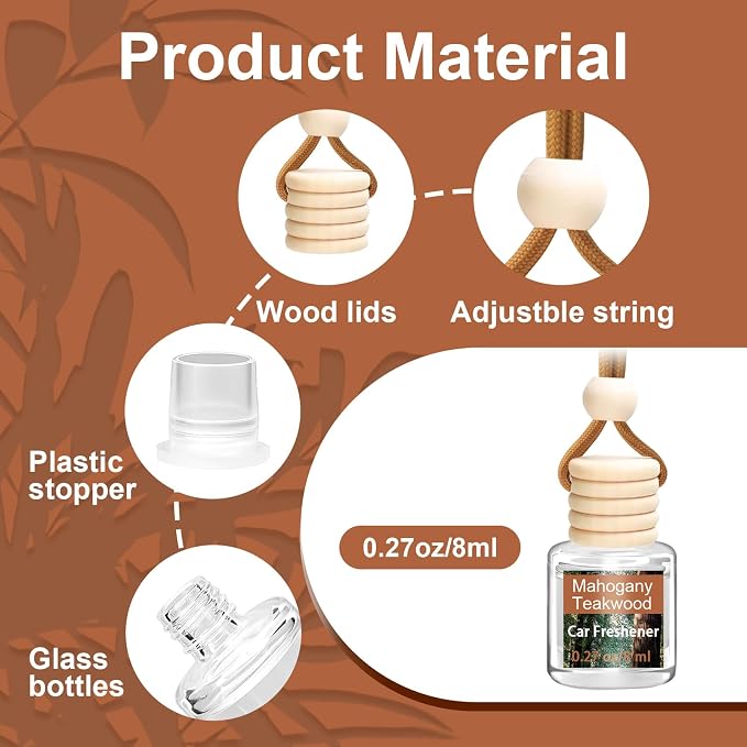 Air Freshener Diffuser, Hanging Air Fragrance Essential Oil Diffuser, Car Scents Accessories Cute Car Interior Decor,Car Air Fresheners for Women & Men Gift Cologne Aromatherapy Oil (Black ice B)