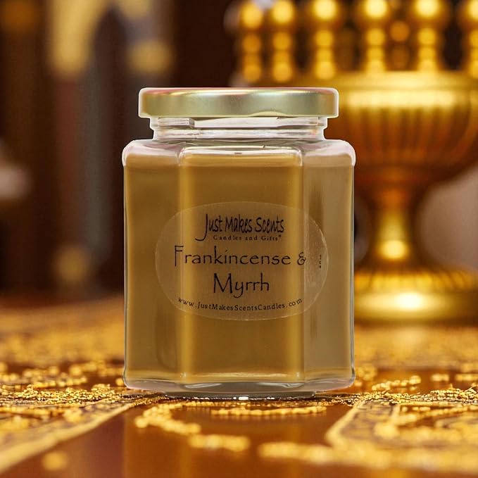 3 Pack - Frankincense & Myrrh Scented Blended Soy Candle (8 oz)