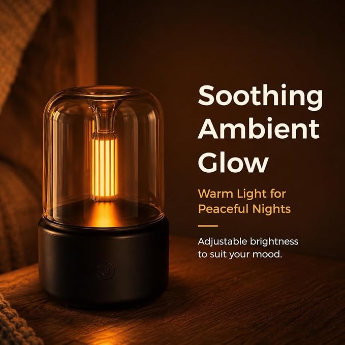 LONCIN Essential Oil Diffuser, 120ml Aromatherapy Diffuser with Auto Shut-Off Function, Ultrasonic Diffusers for Essential Oils, Cool Mist Humidifier with Warm Lights, for Home & Office