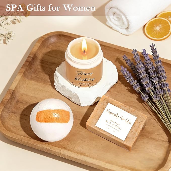 Birthday Gifts for Women, Happy Birthday Gift Set for Sister, Unique Birthday Gift for Mom, Funny Gift Ideas, gift Box for Wife Best Friends Daughter Coworkers Aunt Teacher