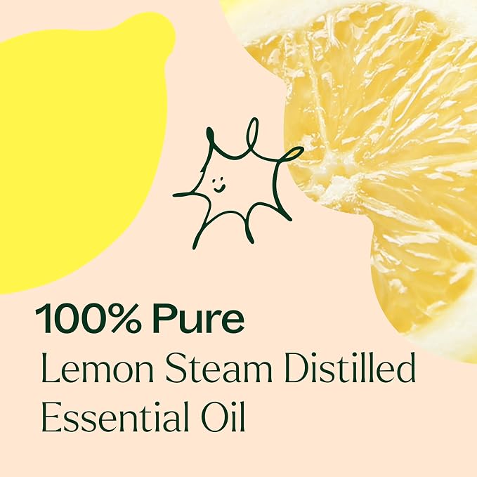 Plant Therapy Steam Distilled Lemon Essential Oil 30 mL (1 oz) 100% Pure, Undiluted, Aromatherapy, Immune Support, Fresh, Clean Scent