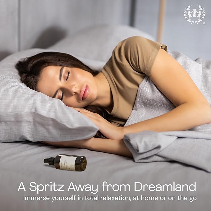Muse Apothecary Pillow Ritual - Aromatic, Calming and Relaxing Pillow Mist, Linen and Fabric Spray - Infused with Aromatherapy Essential Oils - 4 oz, Bergamot + French Lavender + Sandalwood, 2 Pack
