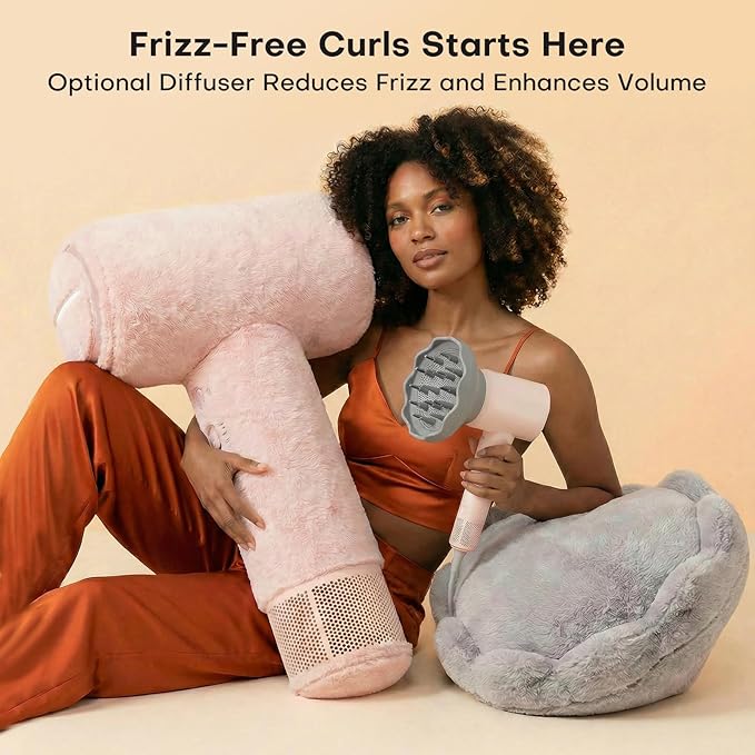 High Speed Hair Dryer, Ultra-Fast Drying, Ionic Blow Dryer with 110,000RPM Brushless Motor, Billion Plasma Ions Best in Frizz Control, Low Noise, Lightweight Design for All Hair Types