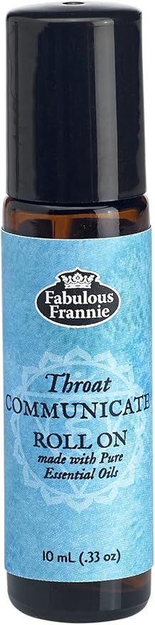 Fabulous Frannie 5th Chakra Throat Communicate Pre-diluted ROLL ON Made with Pure Essential Oils .33oz (10ml)