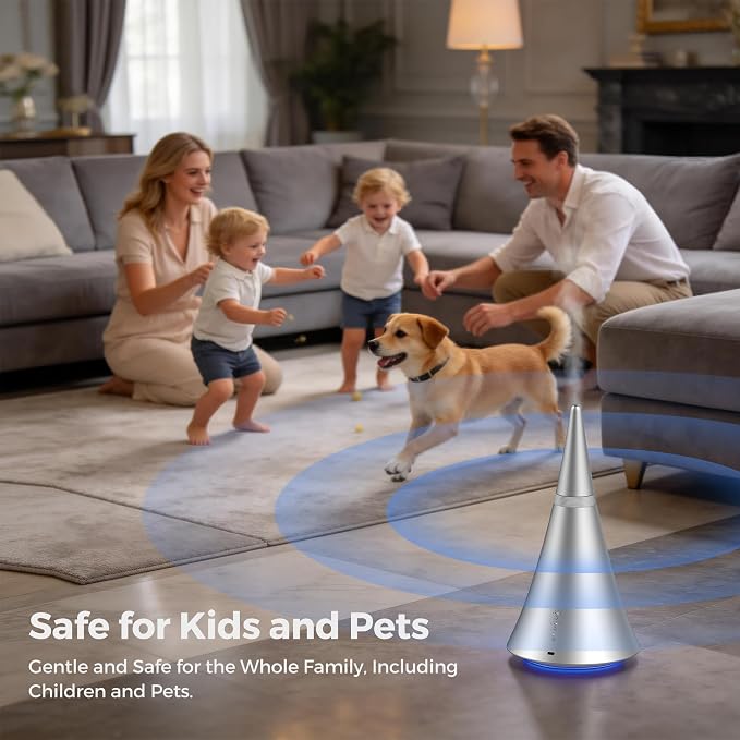 Waterless Diffuser, 2000 Sq.Ft Coverage，Essential Oil Diffuser with Bluetooth App Remote Control, Adjustable Mist Mode, Timer, Mood Lights Aromatherapy Diffuser for Home, Office, Hotel