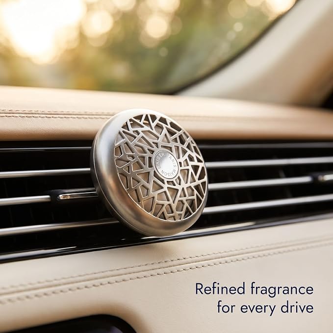 MAISON BERGER Car Diffuser, Graphic Matte Finish, No Refill Included | Holder Only, Refill Sold Separately, Passive Diffusion, Made in France