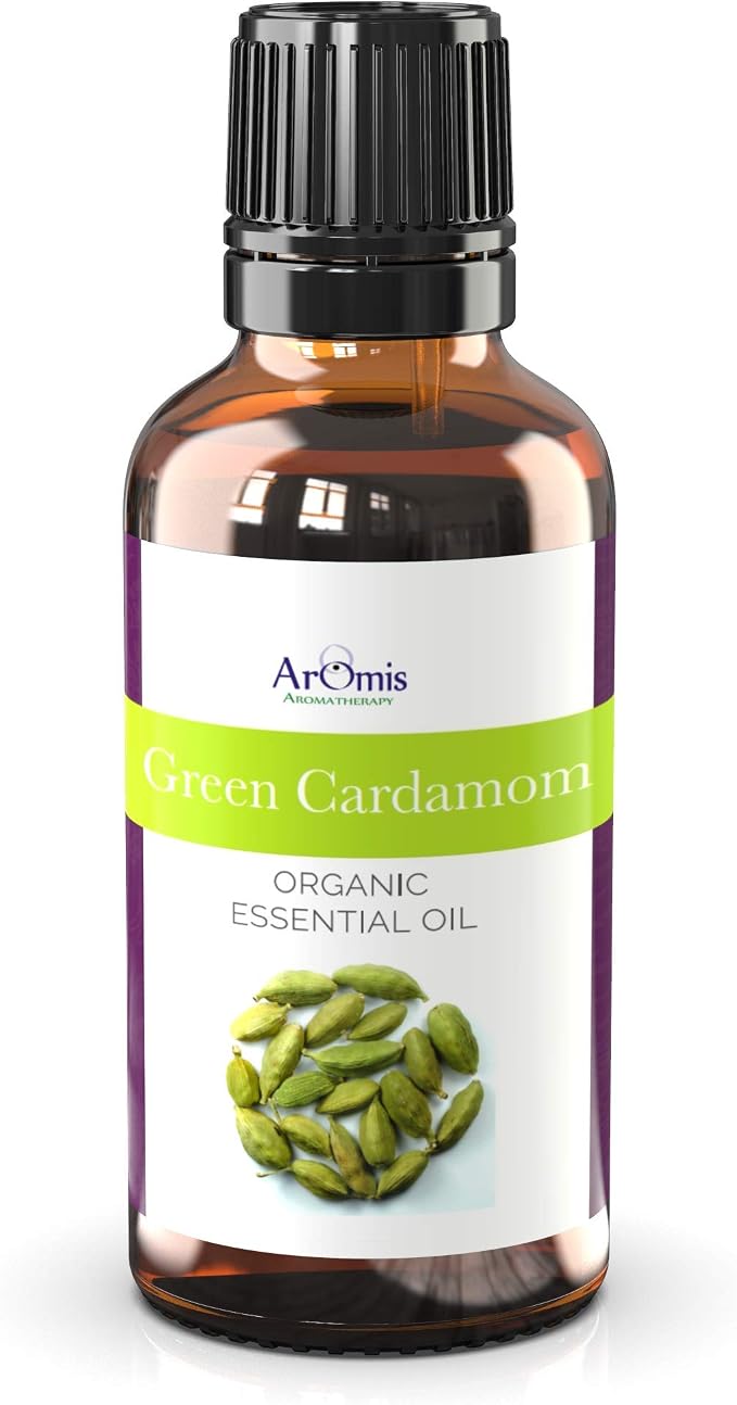 ArOmis Green Cardamom Essential Oil - 100% Pure Therapeutic Grade - Undiluted, Premium Oil - 150 Micron Filtered, Perfect for Aromatherapy Diffusers (30ml / 1 fl oz)