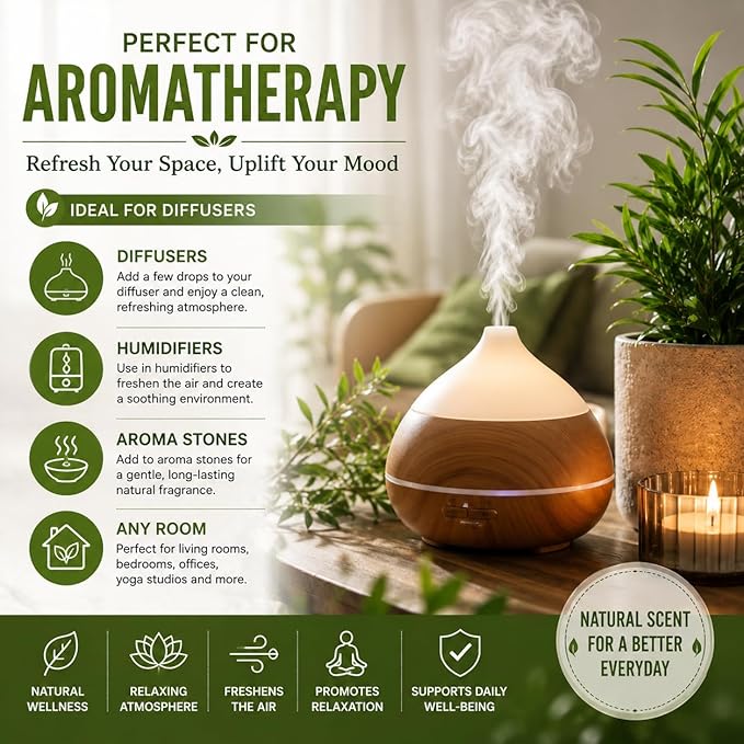2 Bottles - 16 fl oz Tea Tree Essential Oil (100% Pure & Uncut), Aluminum Bottle - GreenHealth